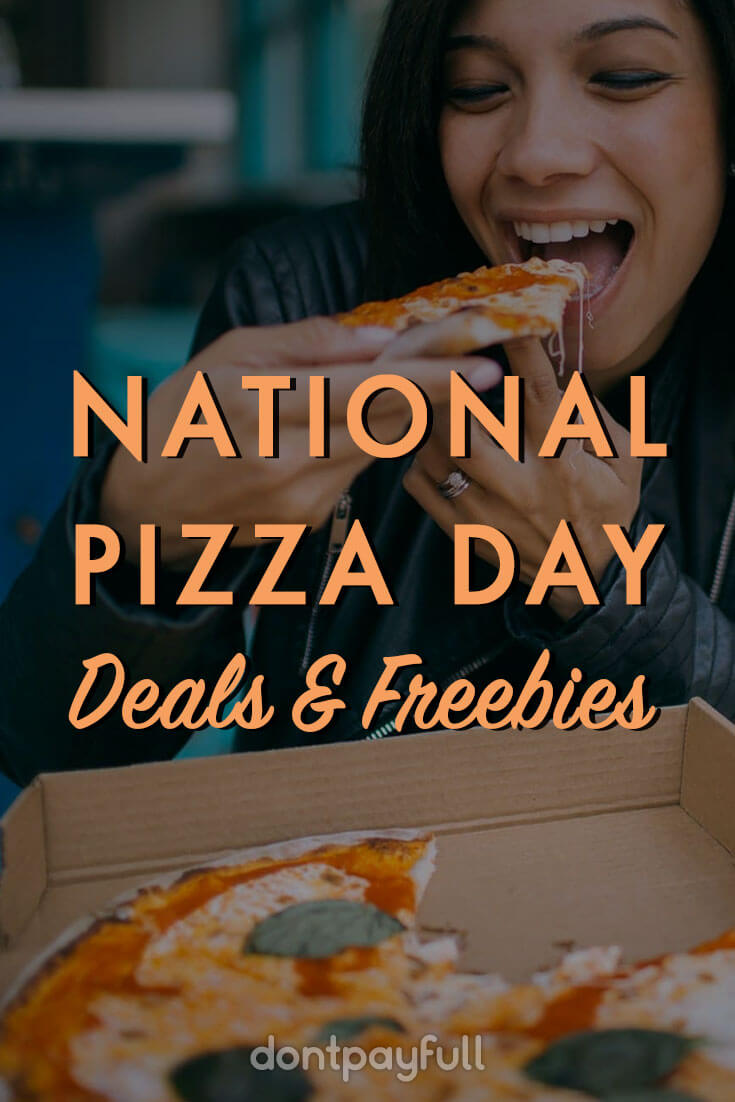 national pizza day deals and freebies pinterest image
