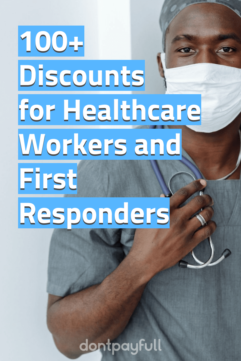 healthcare worker discounts pinterest image
