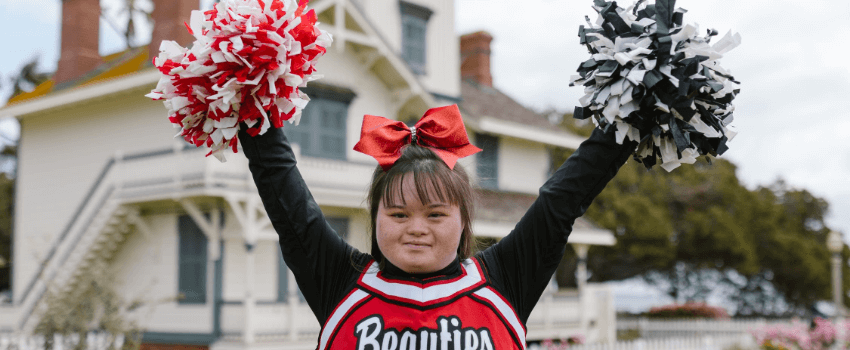 cheerleader with special needs