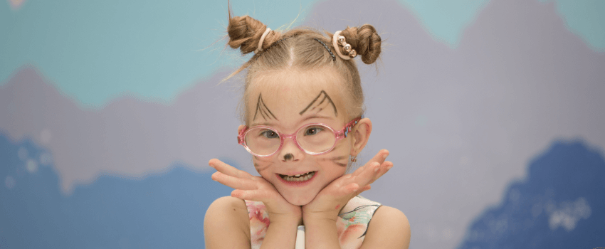 beautiful girl with down syndrome