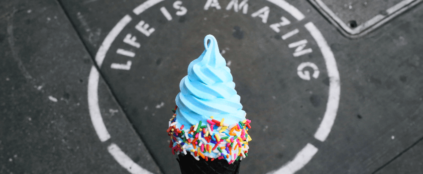 celebrating national ice cream day with a free ice cream