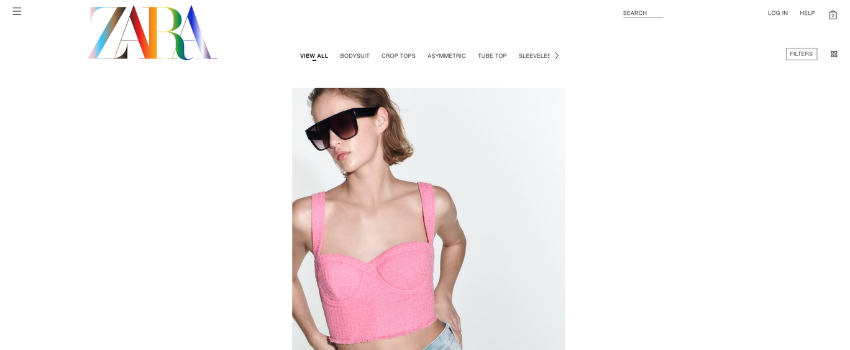 Zara affordable clothing store