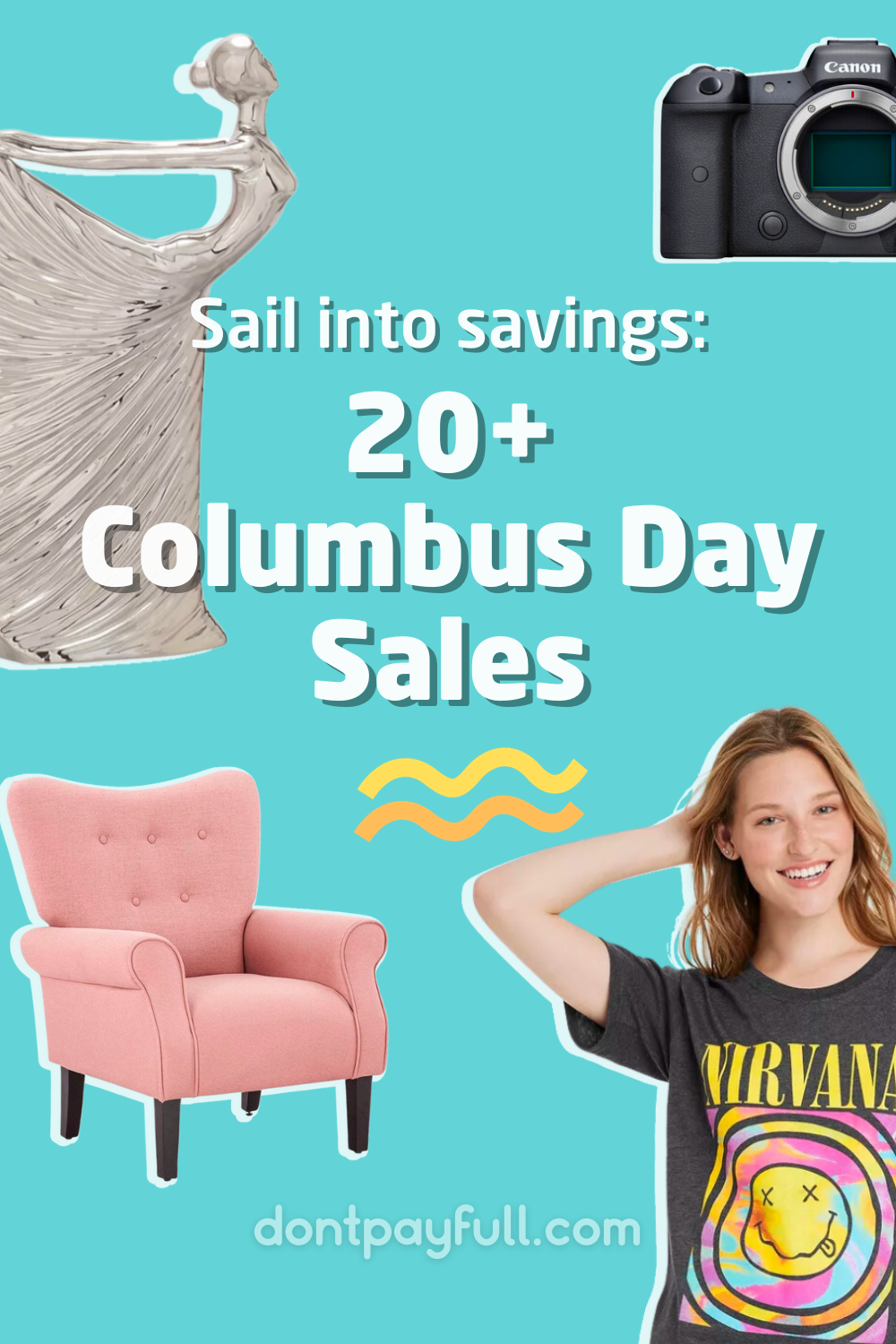 Columbus Day Sales Pinterest Pin